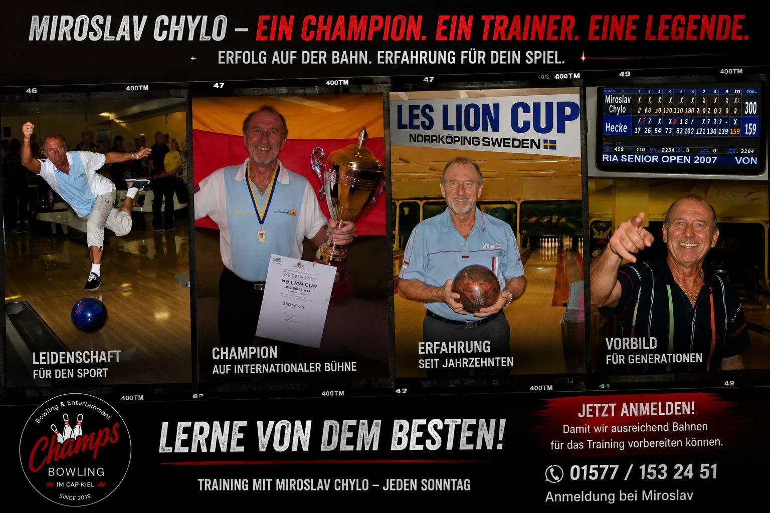 Miroslav Chylo – ein Champion, ein Trainer, eine Legende: Training jeden Sonntag, Anmeldung unter 01577 153 24 51